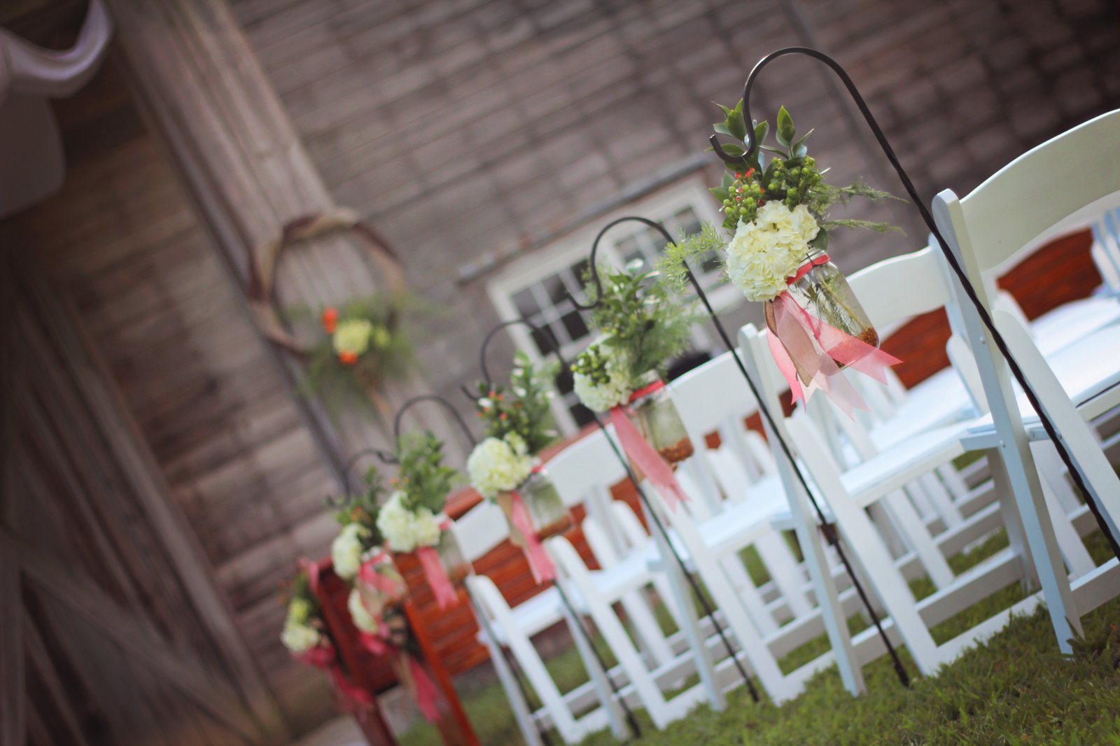 Rustic Wedding Aisle