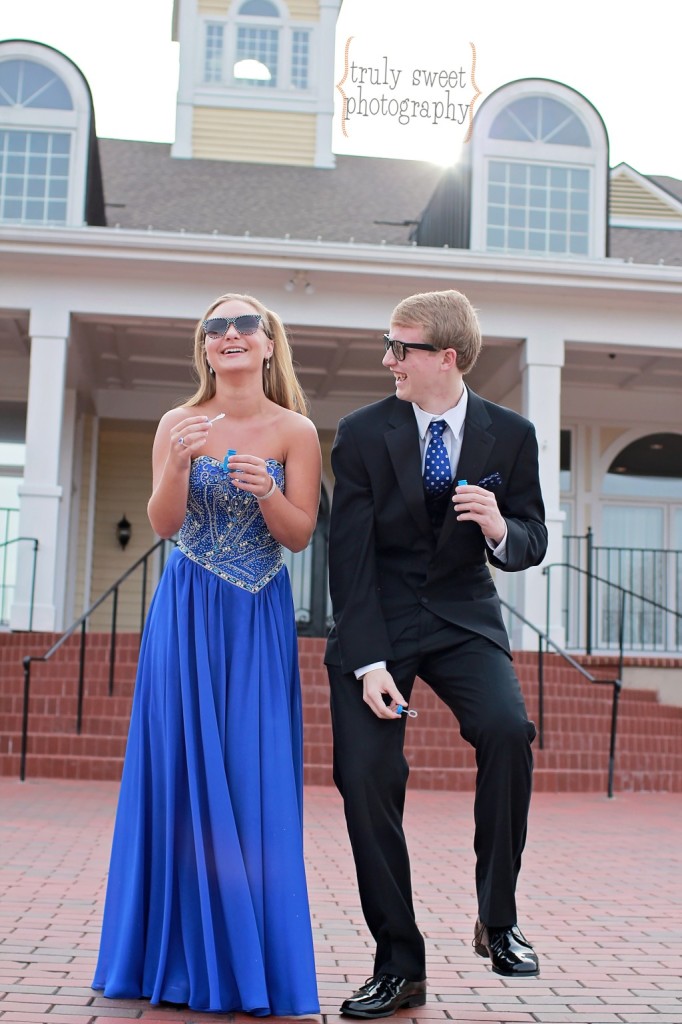 Silly Prom Photo | Friends in Sunglasses