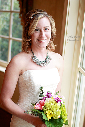Beautiful bride at Braselton Stover House